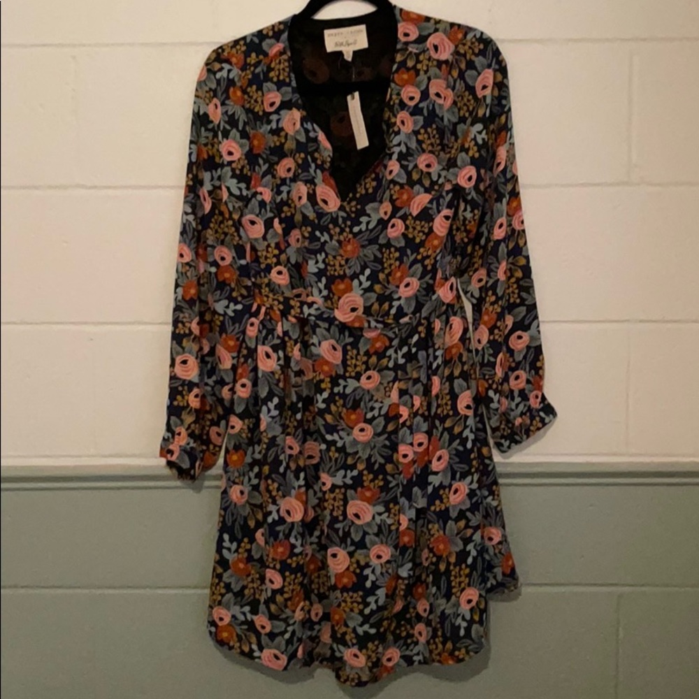 FLORAL LONG SLEEVE BOHO DRESS